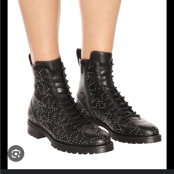 Jimmy Choo Star Studded Leather Boot - Picture 2 of 5